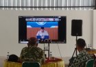 Kasdim 0804/Magetan Ikuti Zoom Meeting Launching Koperasi Desa/Kelurahan Merah Putih oleh Presiden RI
